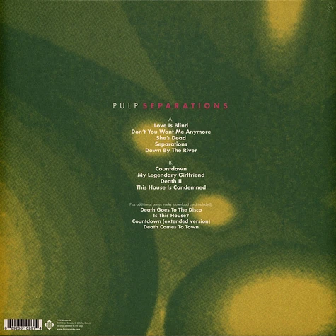 Pulp - Separations