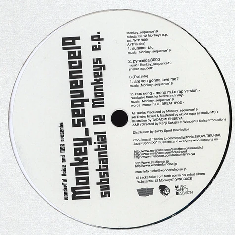 Monkey Sequence 19 - Substantial 12 Monkeys EP