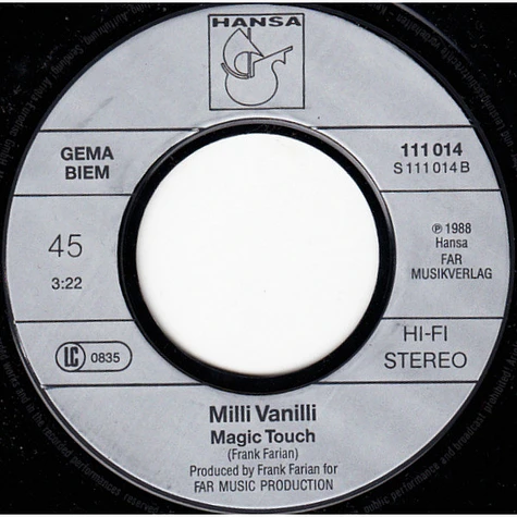 Milli Vanilli - Girl You Know It's True