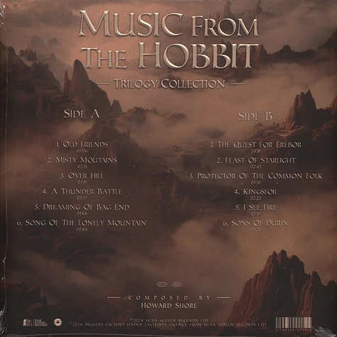 The City Of Prague Philharmonic Orchestra - OST The Hobbit - Film Music Collection Silver Vinyl Edition