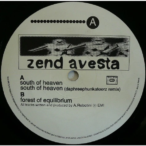 Zend Avesta - South Of Heaven
