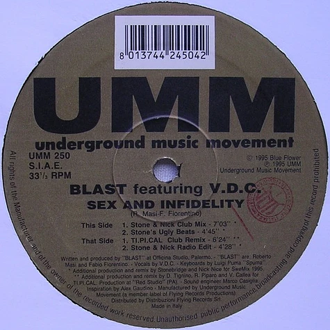 Blast Feat. V.D.C. - Sex And Infidelity