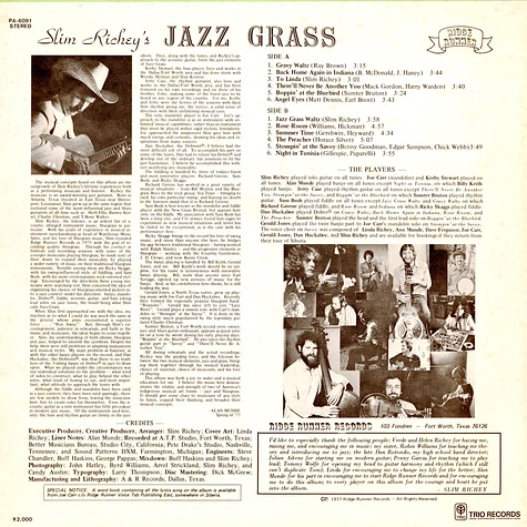 Slim Richey's Jazz Grass - Jazz Grass