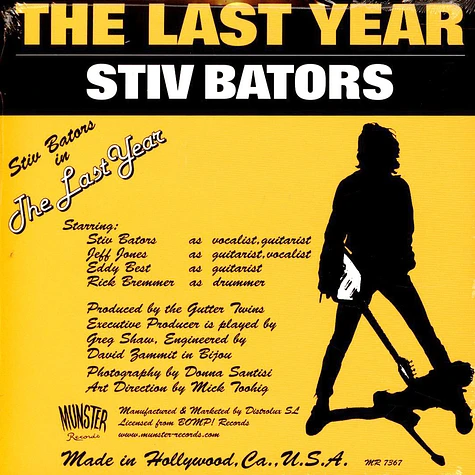 Stiv Bators - Its Cold Outside