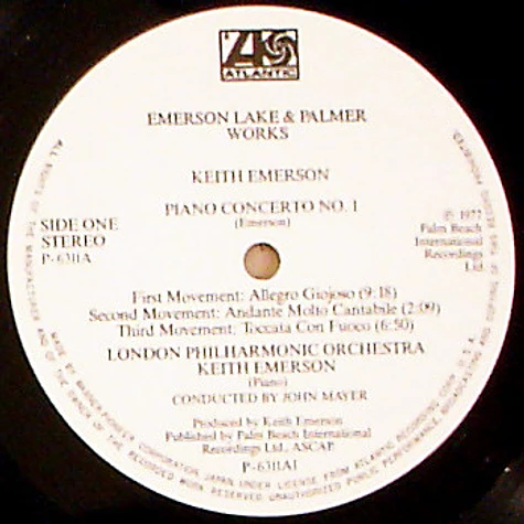 Emerson, Lake & Palmer - Works (Volume 1)