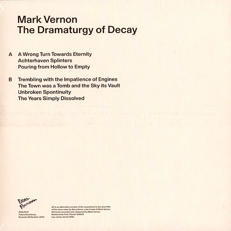 Mark Vernon - The Dramaturgy Of Decay