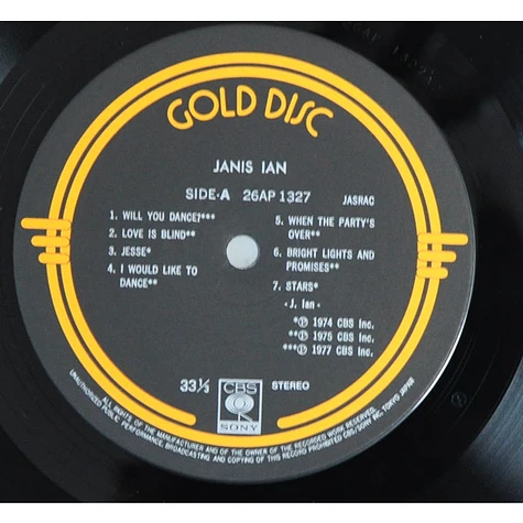 Janis Ian - Gold Disc