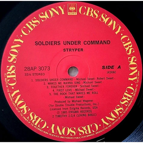Stryper - Soldiers Under Command