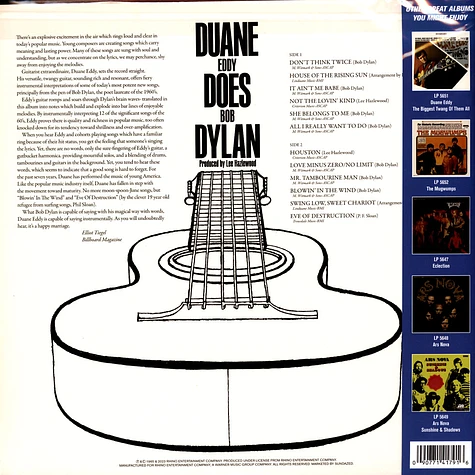 Duane Eddy - Duane Eddy Does Bob Dylan Red Vinyl Edition