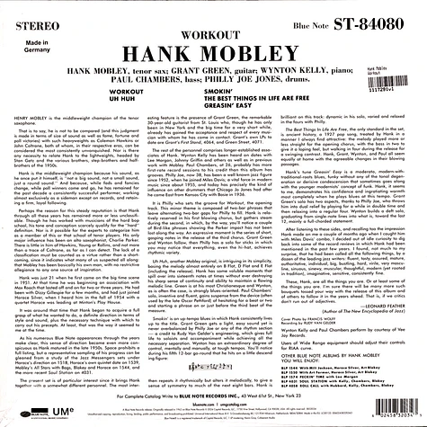 Hank Mobley - Workout