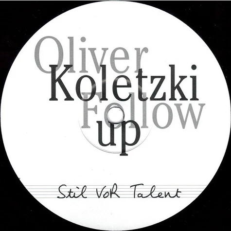 Oliver Koletzki - Follow Up