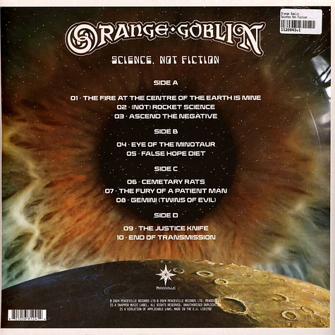 Orange Goblin - Science Not Fiction Black Vinyl Edition