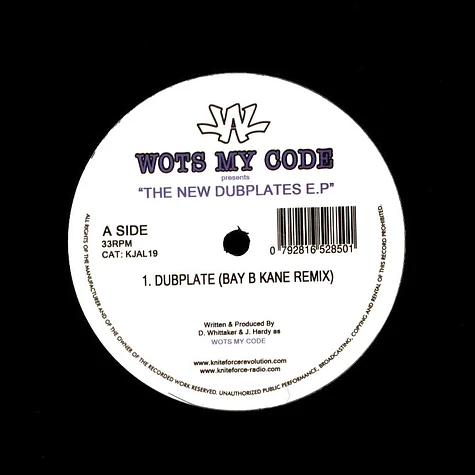 Wots My Code - The New Dubplates EP