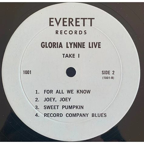 Gloria Lynne - Gloria Lynne Live! Take: 1