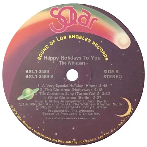 The Whispers - Happy Holidays To You