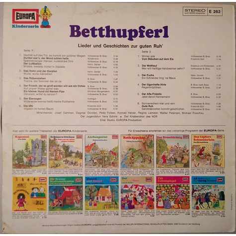 V.A. - Betthupferl (Kinderlieder Und Geschichten Zur Guten Ruh)
