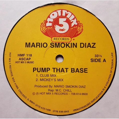 Mario Diaz - Pump That Base