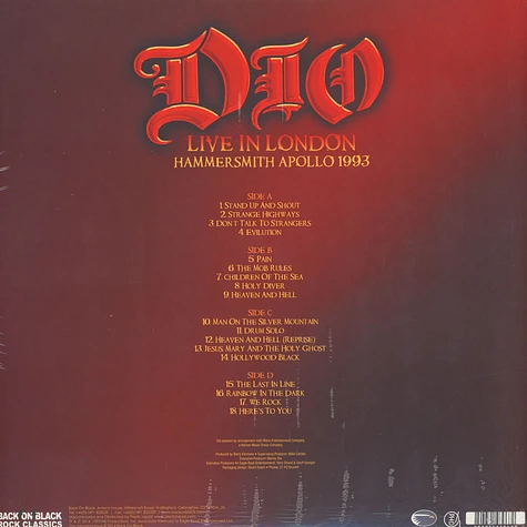Dio - Live In London: Hammersmith Apollo 1993