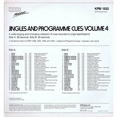 Remé Martin - Jingles And Programme Cues / Volume 4