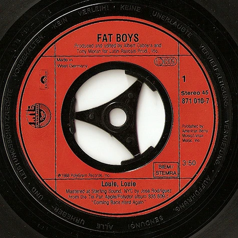 Fat Boys - Louie, Louie