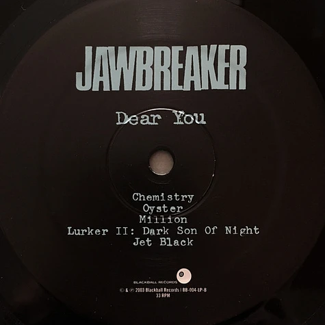 Jawbreaker - Dear You