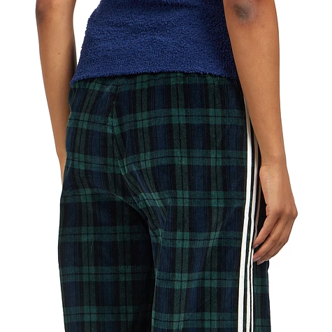 adidas - Corduroy Tartan Wide Leg Pants (Night Indigo