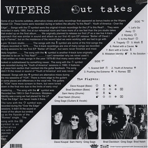 Wipers - Out Takes