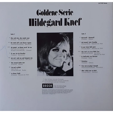 Hildegard Knef - Goldene Serie