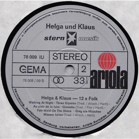 Helga & Klaus - 12 x Folk