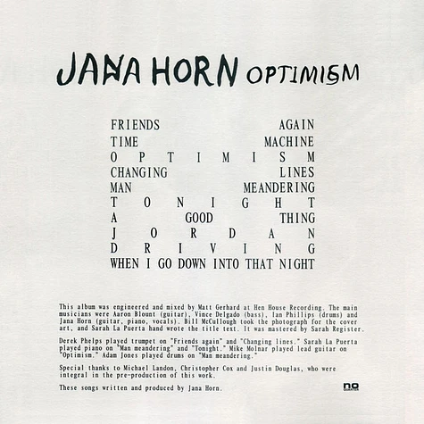 Jana Horn - Optimism