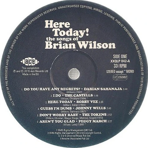 Brian Wilson - Here Today! (The Songs of Brian Wilson)
