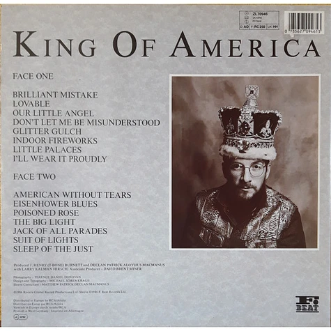 The Costello Show Featuring The Attractions And The Confederates - King Of America