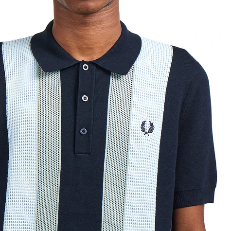 Fred Perry - Textured Stripe Knitted Shirt