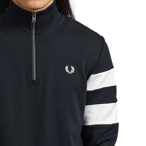 Fred Perry - Tipped Sleeve Half Zip Sweat