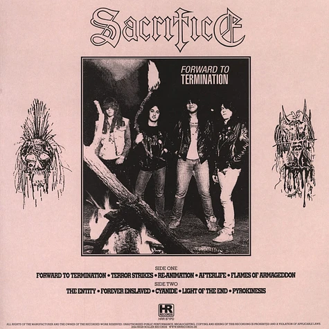 Sacrifice - Forward To Terminaton Picture Disc Vinyl Edition