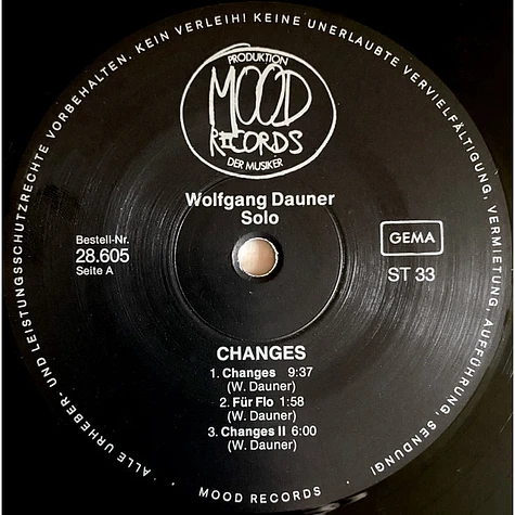 Wolfgang Dauner - Changes