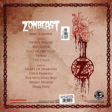 Zombeast - Heart Of Darkness Limited Clear Vinyl Edition