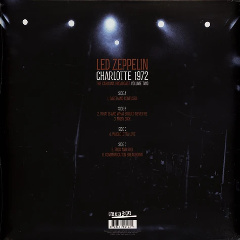 Led Zeppelin - Charlotte 1972 Vol.2 White Vinyl Edition