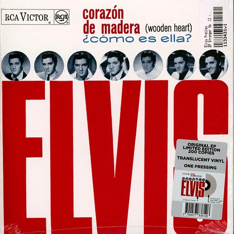 Elvis Presley - EP Stranger No. 13 - Corazon De Madera (Espagne) Translucent Vinyl Edition