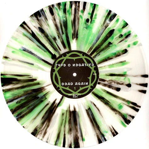 Type O Negative - Dead Again Clear Green White Black Splatter Vinyl Edition