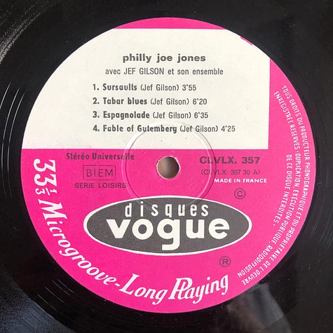 "Philly" Joe Jones Avec Jef Gilson & His Ensemble - Philly Joe Jones Avec Jef Gilson Et Son Ensemble