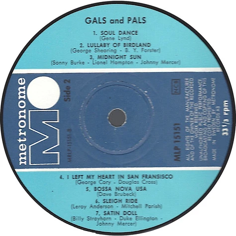 Gals And Pals - Gals And Pals Sing Gals And Pals' Favorites