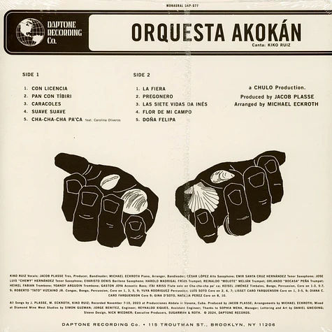 Orquesta Akokan - Caracoles Black Vinyl Edition