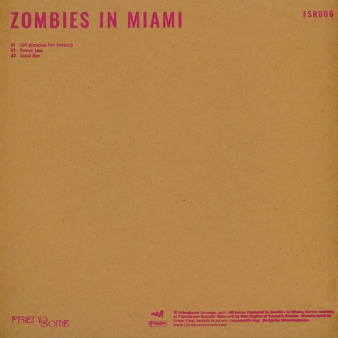 Zombies In Miami - Gpi Ep Pink Vinyl Edition