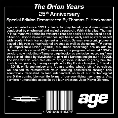 Age - The Orion Years