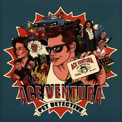 V.A. - OST Ace Ventura: Pet Detective Clear w/ White, Blue & Orange Splatter Vinyl Edition