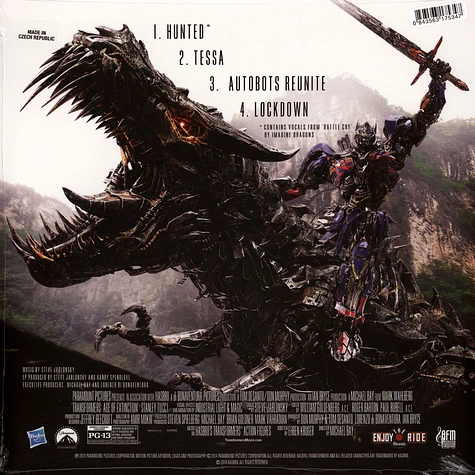 Steve Jablonsky - OST Transformers: Age Of Extinction Optimus Prime Tri-Color Striped Vinyl Edition