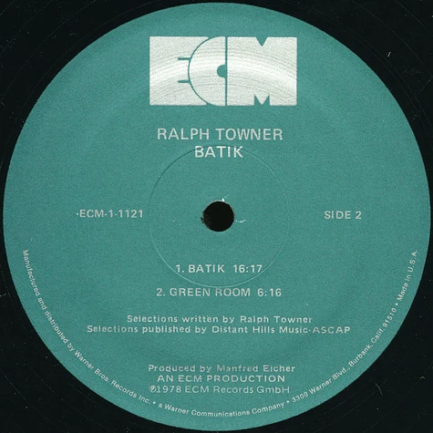 Ralph Towner - Batik