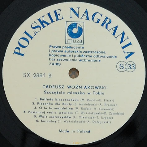 Tadeusz Woźniakowski - Szczęście Mieszka W Tobie