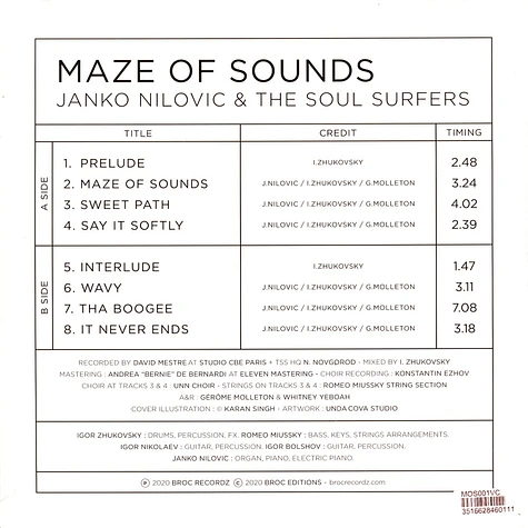 Janko Nilovic & The Soul Surfers - Maze Of Sounds Marbled Blue & Green Vinyl Edition